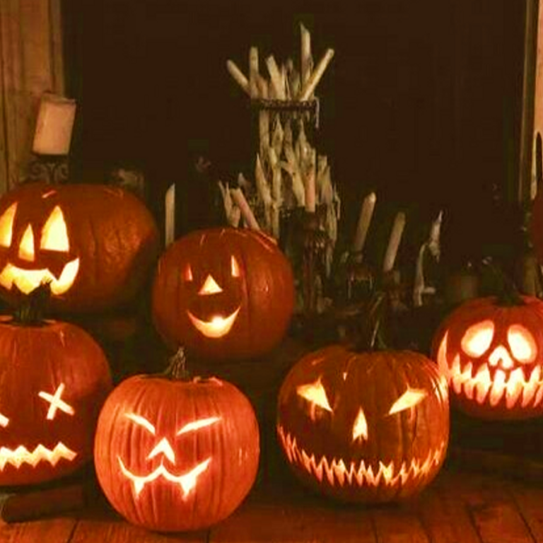 Various Carved pumpkins