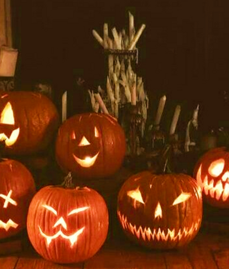 Various Carved pumpkins