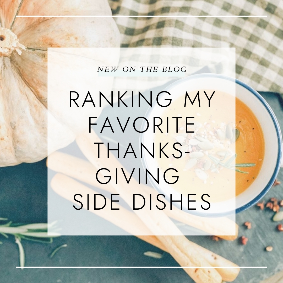 We all know about the stars of Thanksgiving…the main characters, turkey and ham. But what about the supporting cast, the secondary stars of the show; the side dishes. I mean without the sides, can the main dishes even shine?
·
The stuffing, the creamy mashed potatoes, the corn on the cob, the green bean casserole, the mac ’n’ cheese, … yep, I can take this train to foreverville. For now, I present you with a definitive and completely non-subjective ranking of some of my favorite Thanksgiving side dishes!
·
If you could only eat one dish for Thanksgiving, what would it be?